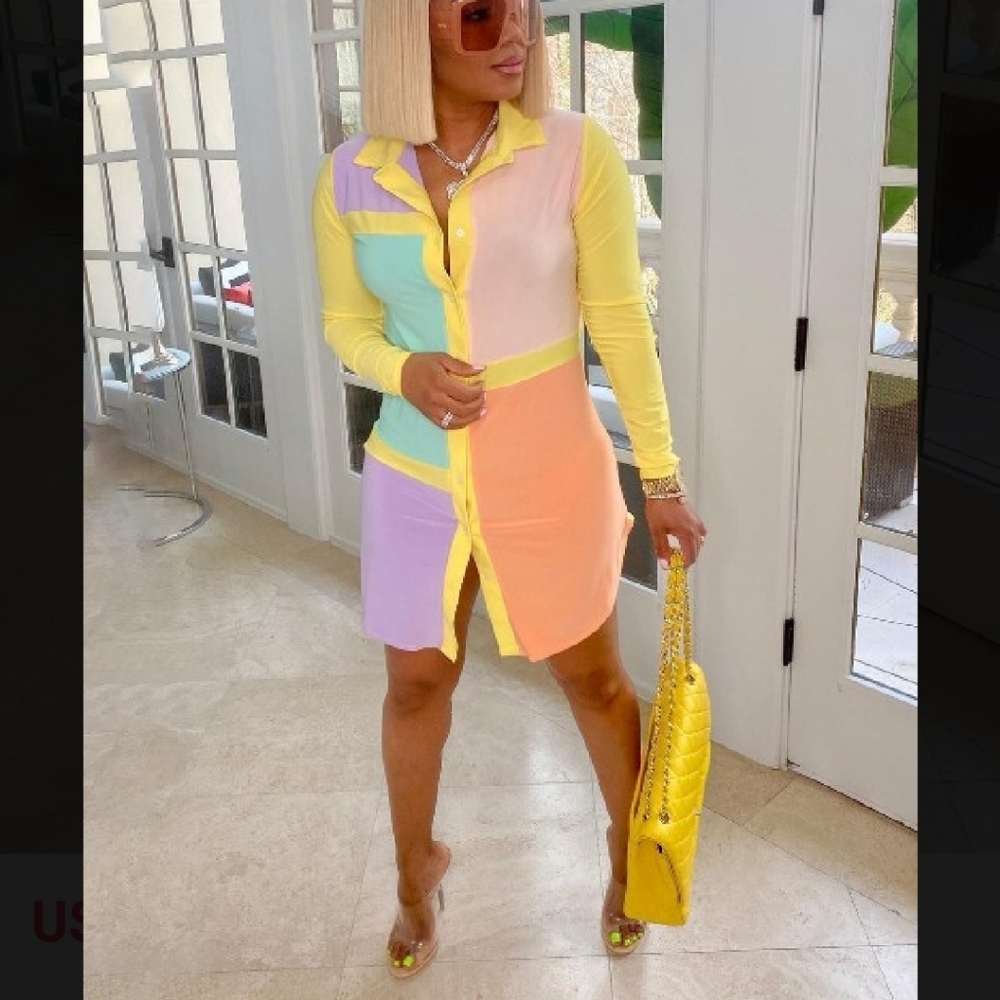 Color Block Shirt dress!!